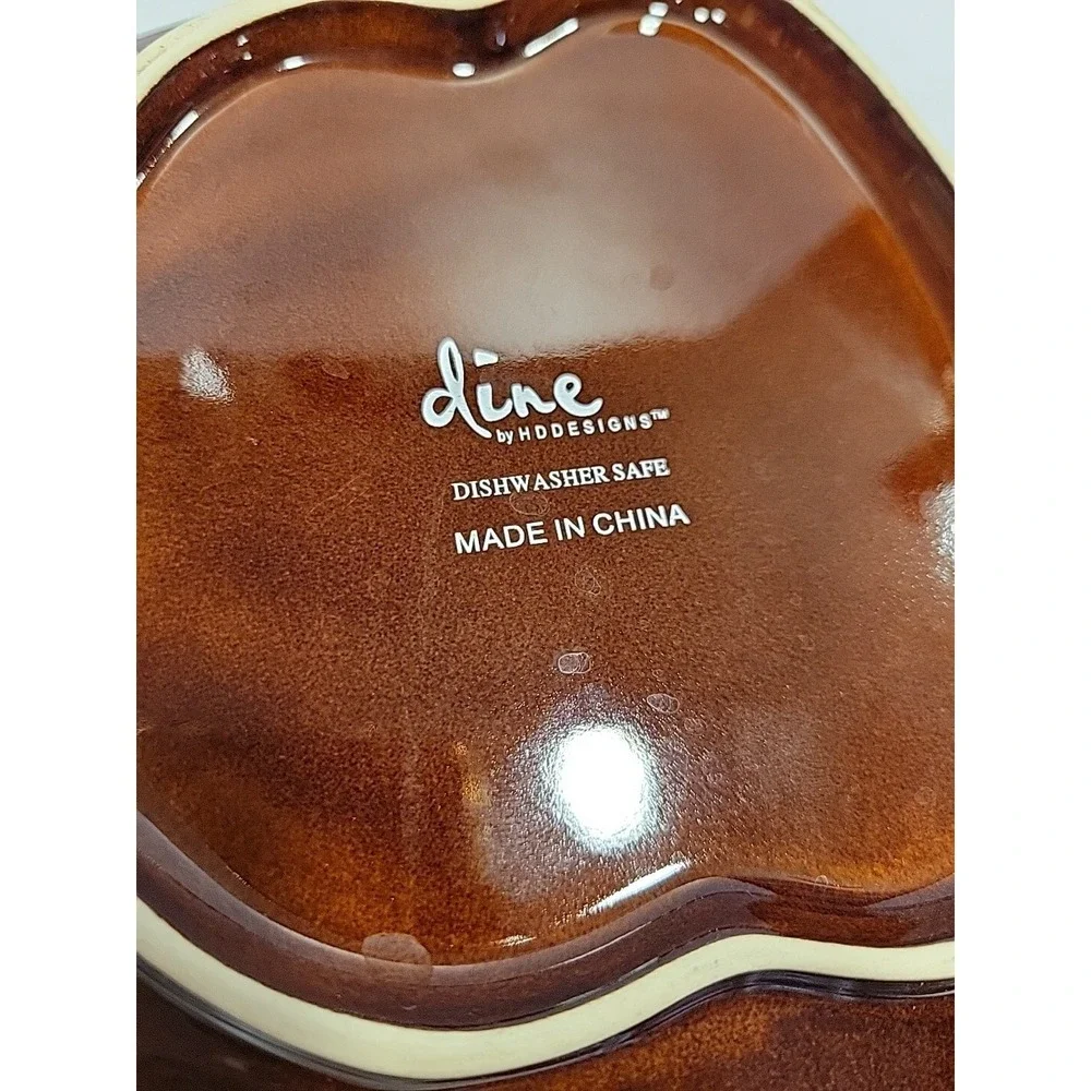 Dine By HDDESIGNS SET 2 Leaf Plates